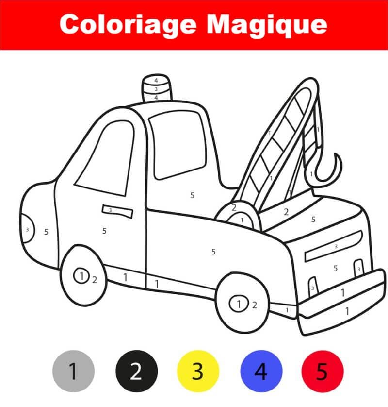 Coloriage Magique Voiture