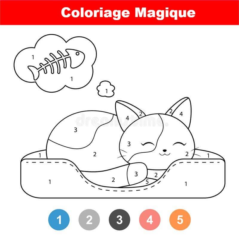 Coloriage Magique Chat