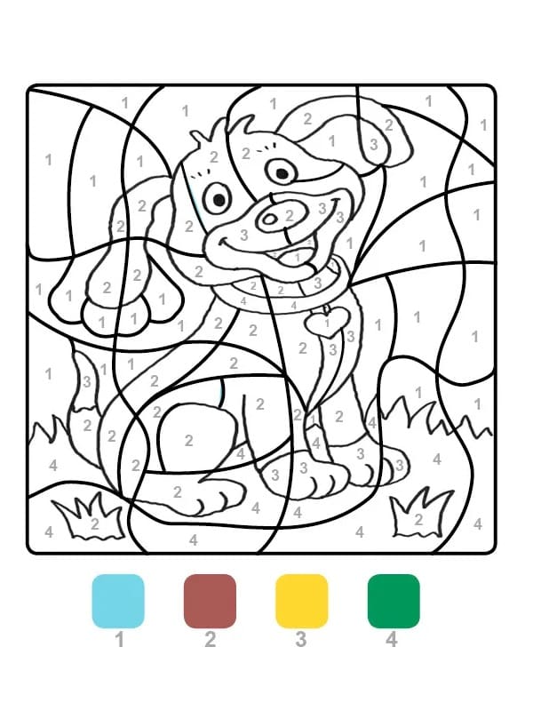 Chien Imprimer Gratuitement Coloriage Magique T l chargez Imprimez 