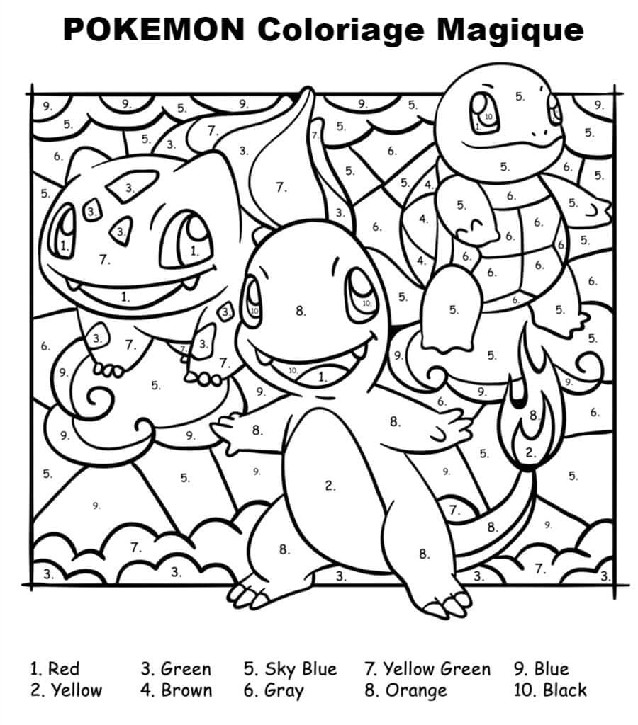 Coloriage Magique Pokémon