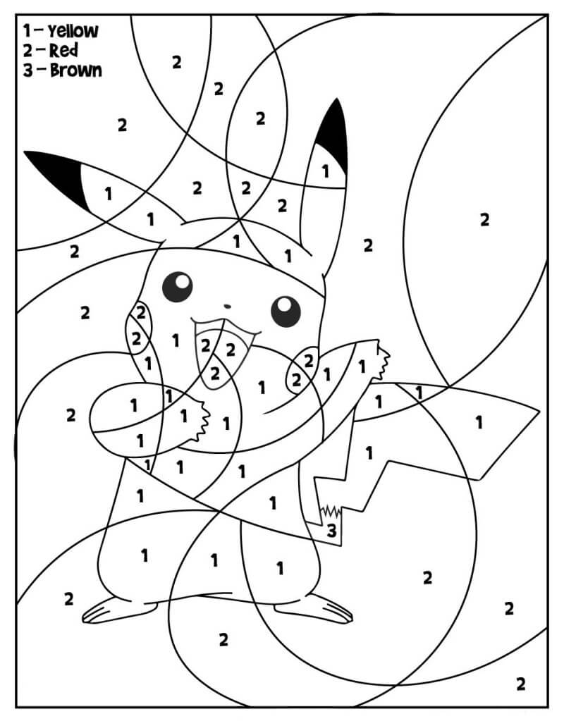 Pikachu Pok mon Coloriage Magique T l chargez Imprimez Maintenant Pikachu Pok mon Coloriage Magique T l chargez Imprimez Maintenant