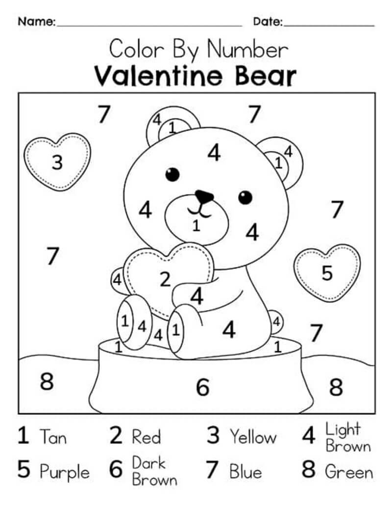 Bel ours coloriage magique