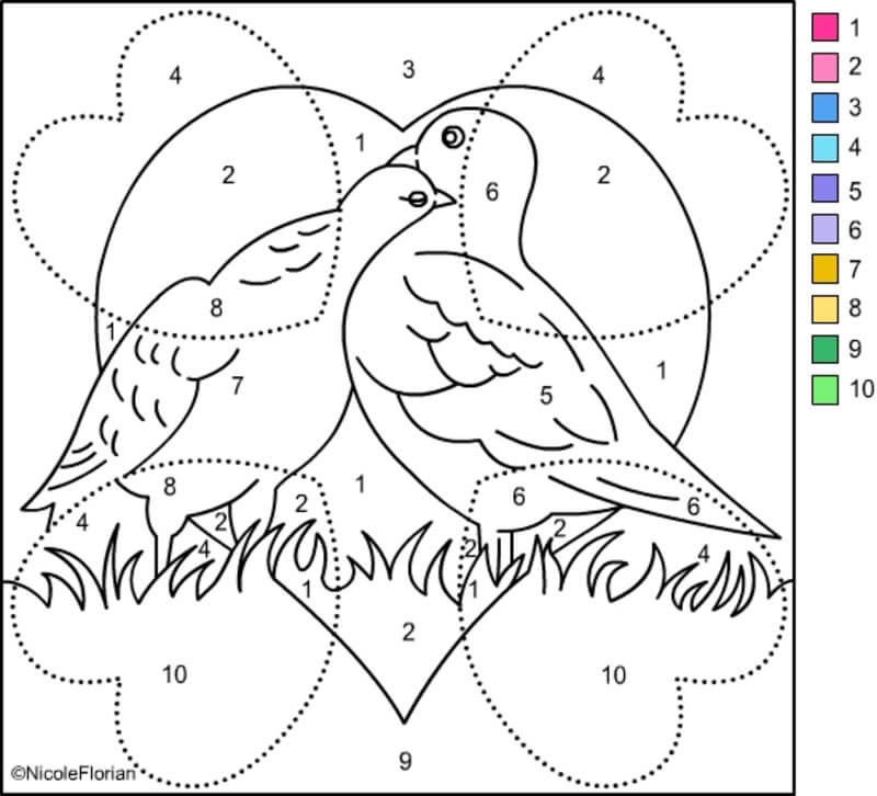 Couple d'intéressants coloriage magique