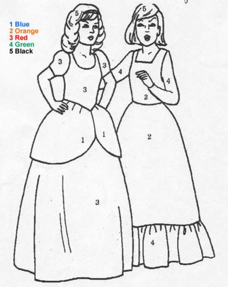 Princesses coloriage magique