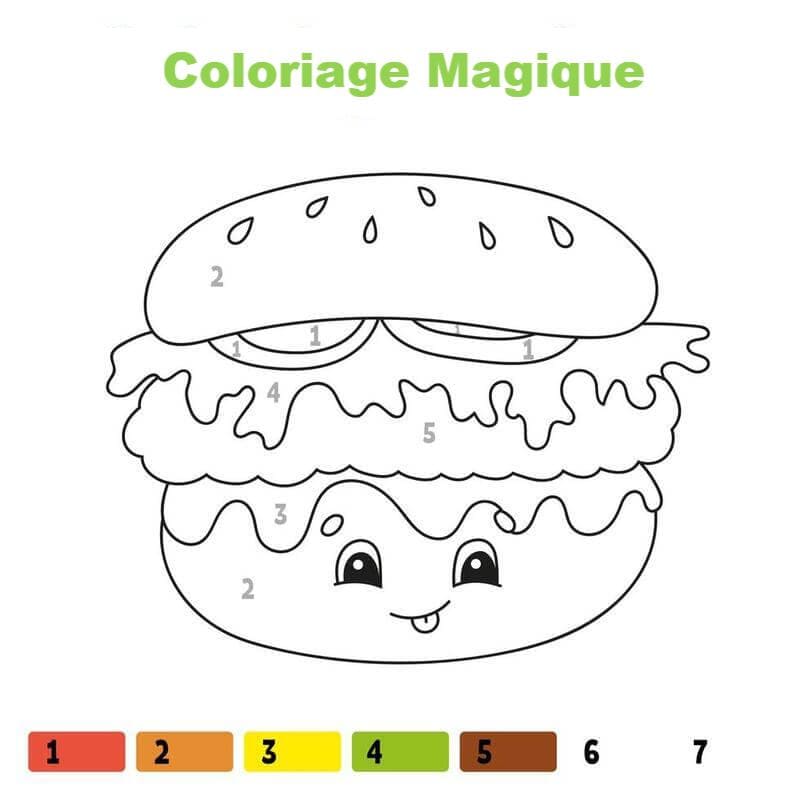 Coloriage Magique Nourriture
