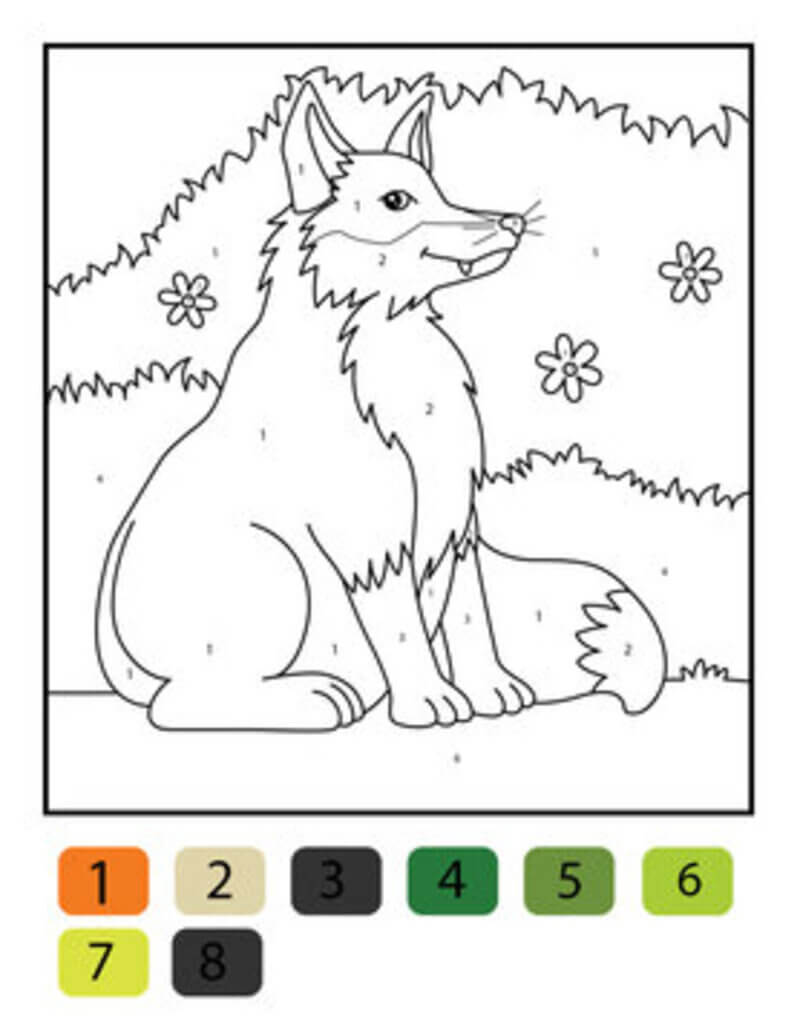 Bon Loup coloriage magique