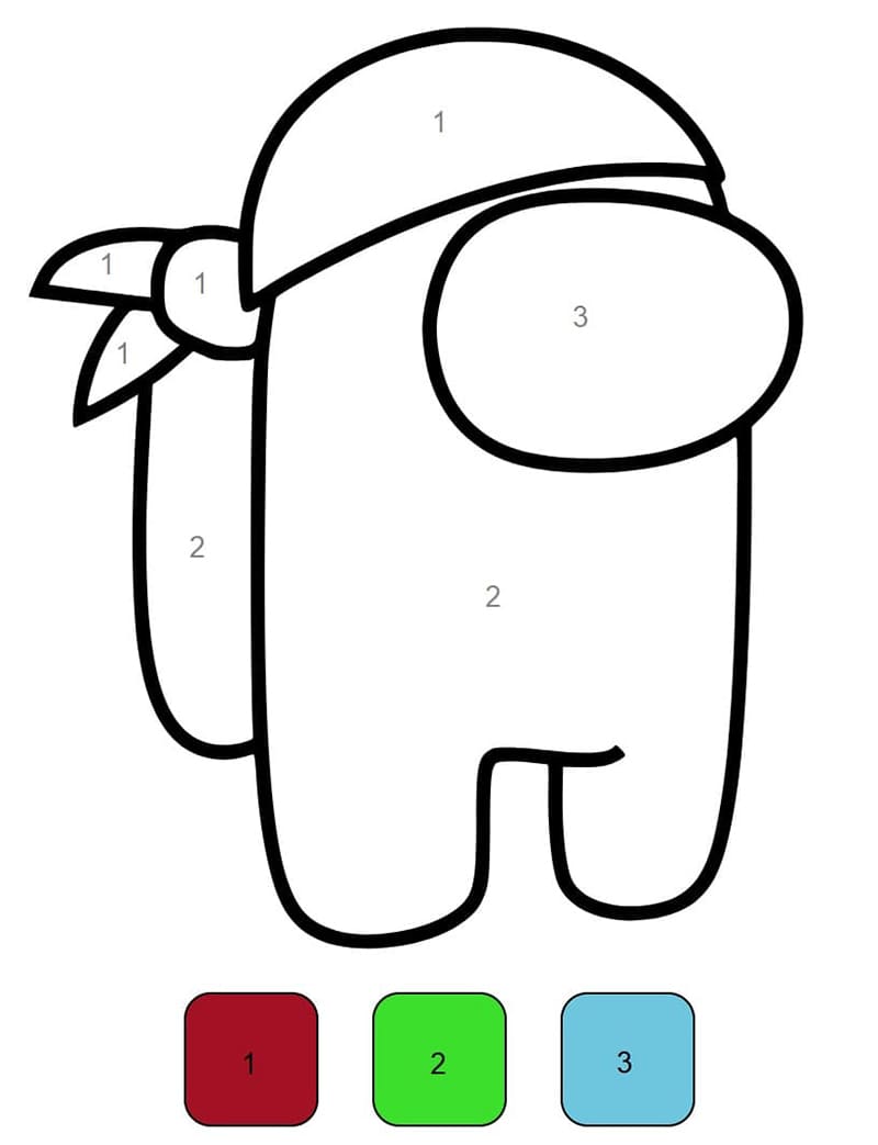 Gratuit Among Us Coloriage Magique