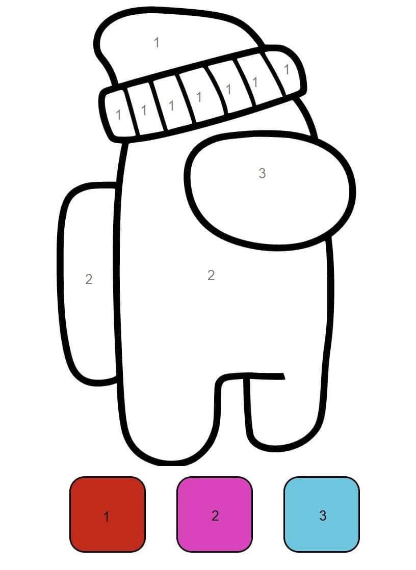 Jeu Among Us Coloriage Magique