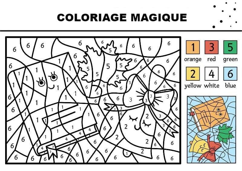Coloriage Magique Retour à l’école