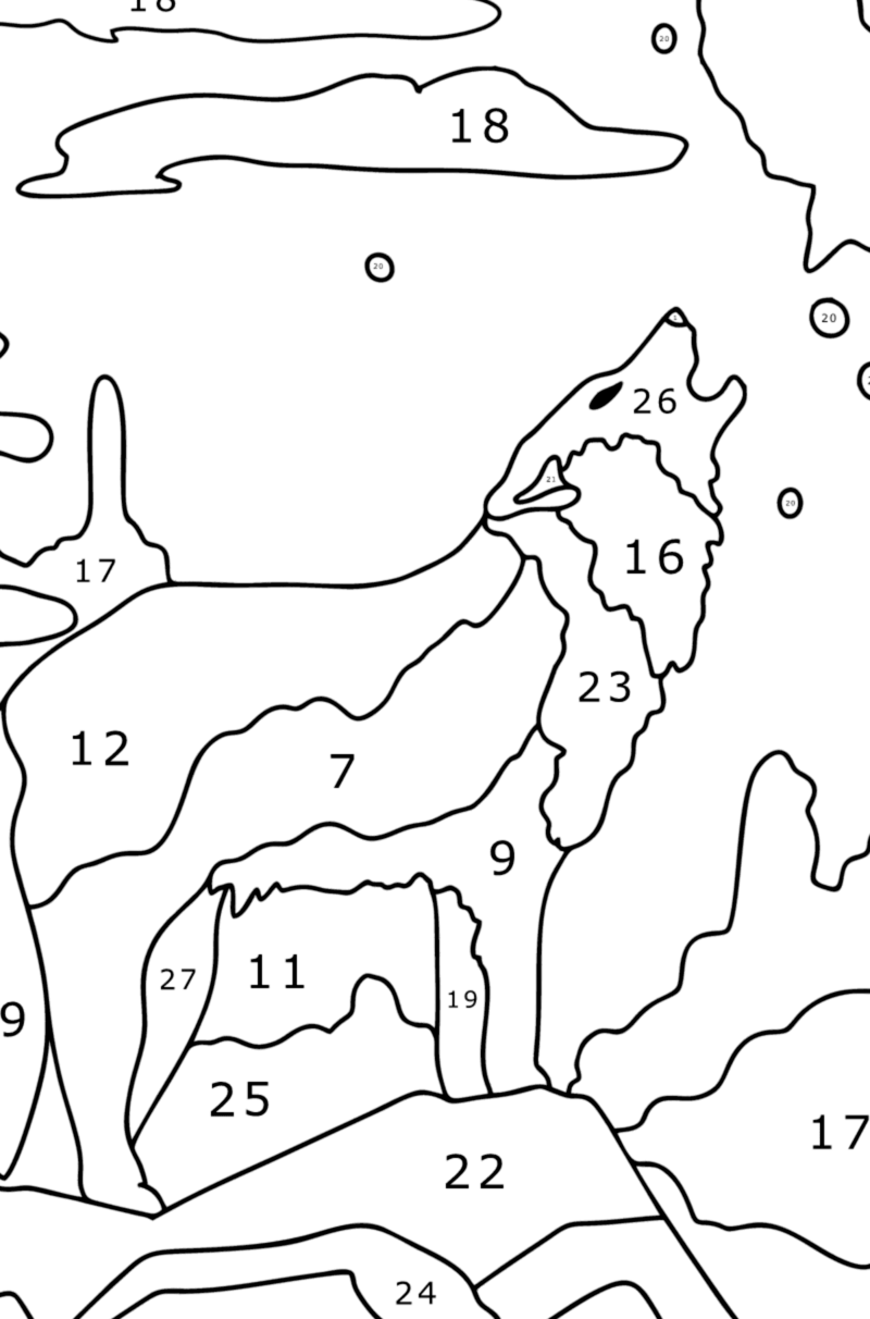 Loup  Color By Number