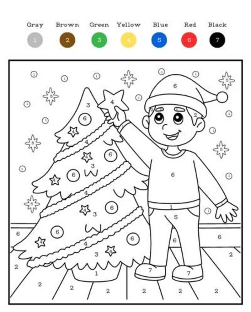 L'arbre de Noël et le garçon