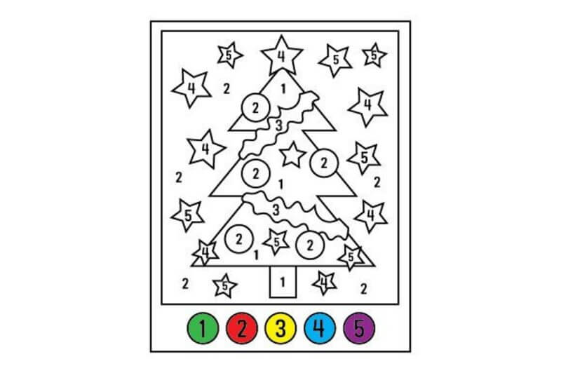 Sapin de Noël coloré