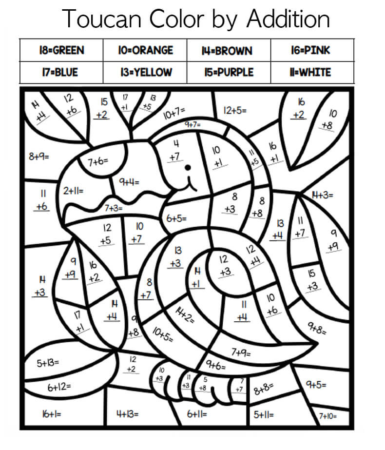 Couleur Toucan par addition