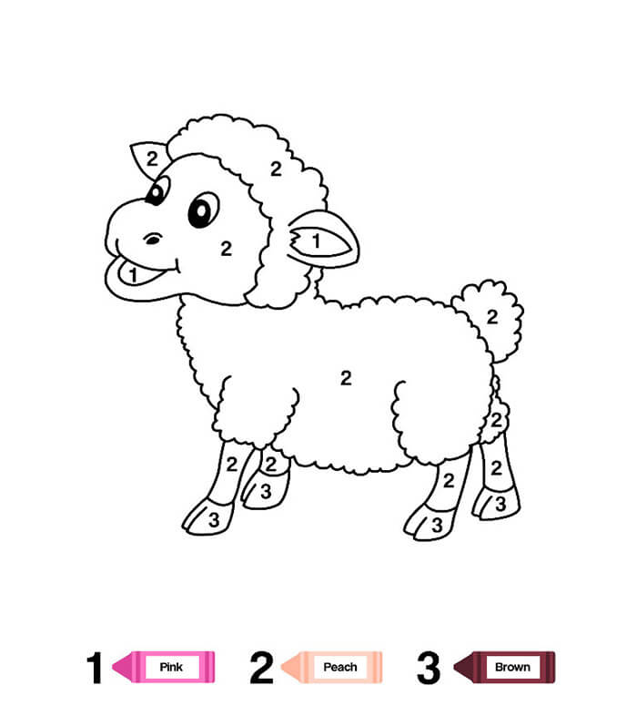 Mouton Coloriage Magique pour les tout-petits