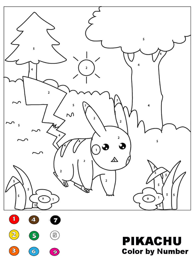 Peinture par numéro Pikachu