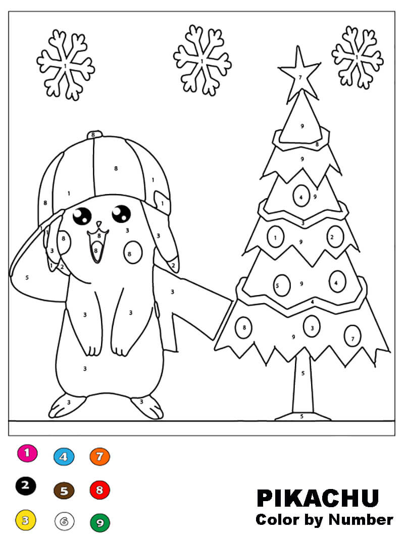 Coloriage Magique Pikachu