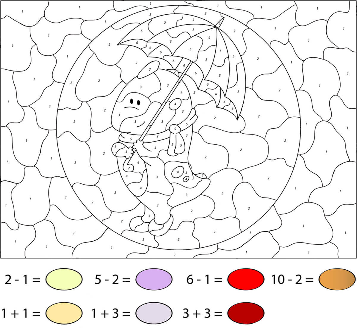 Couleur du parapluie par les mathématiques