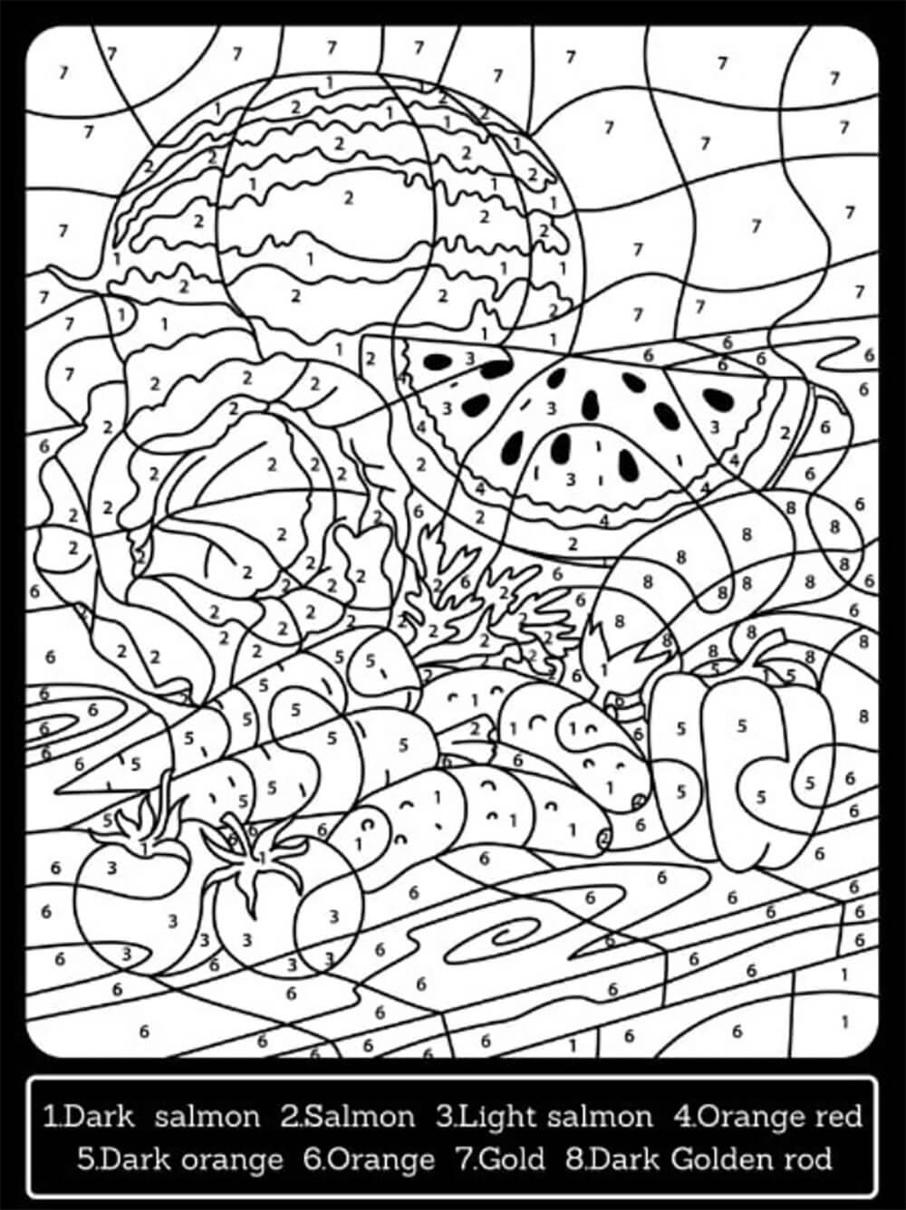 Coloriage Magique Fruits