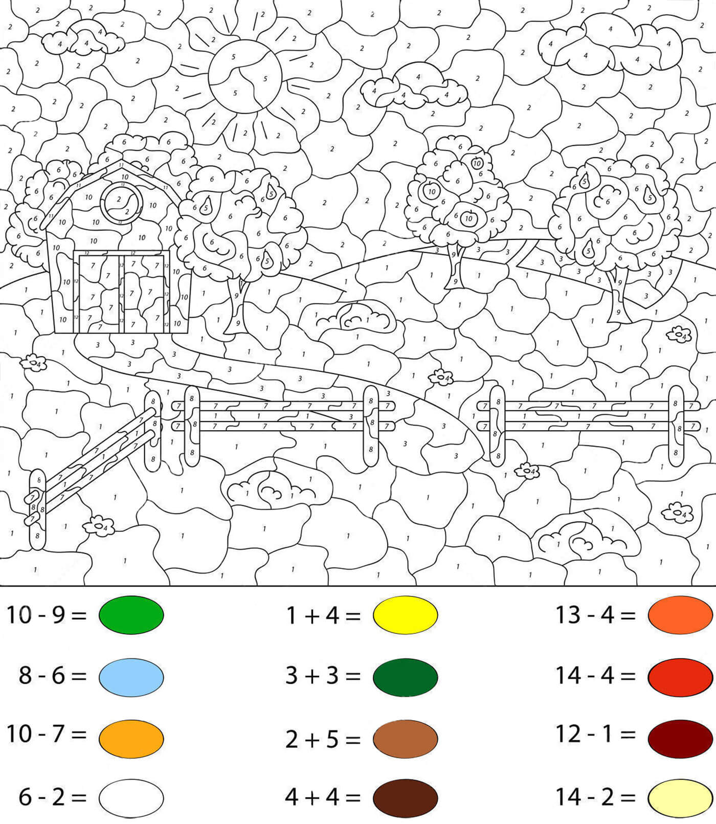Paysage Couleur par Mathématiques