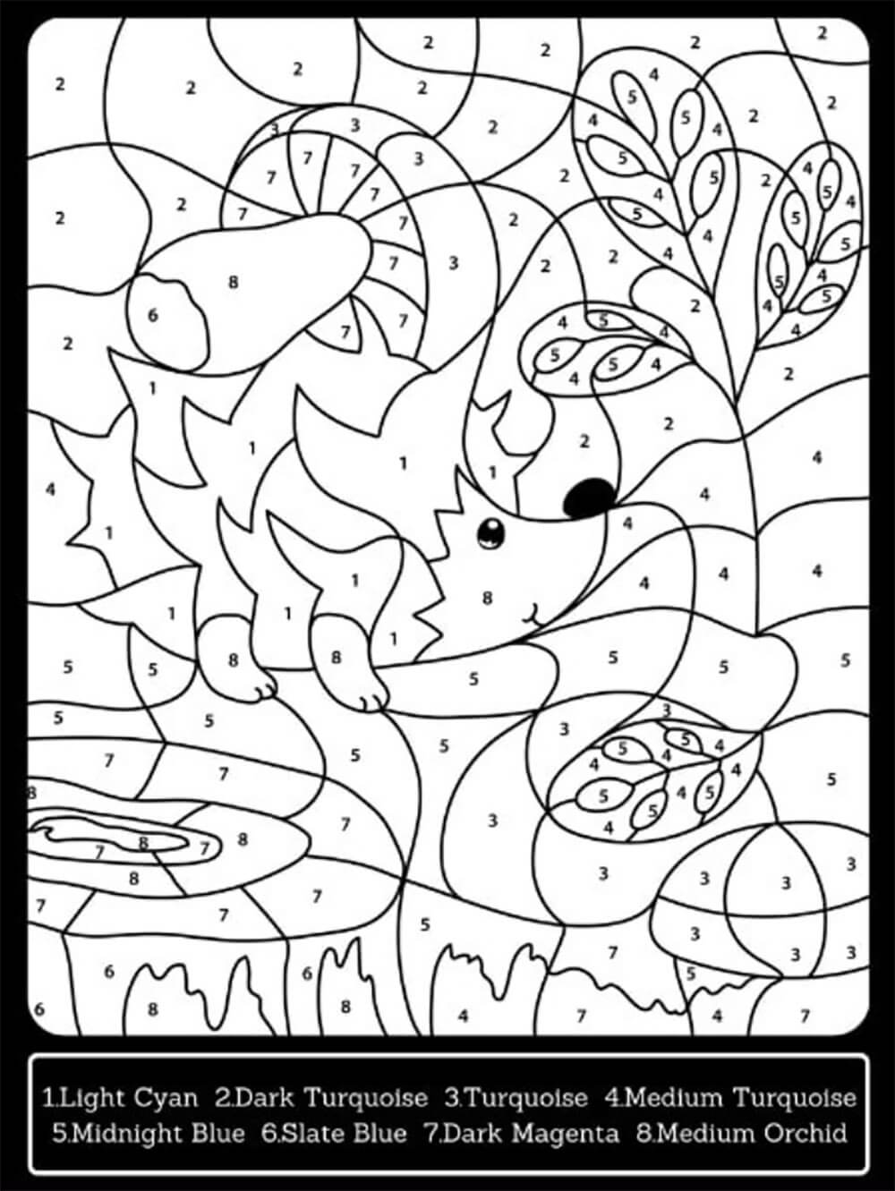 Paysage libre Coloriage Magique