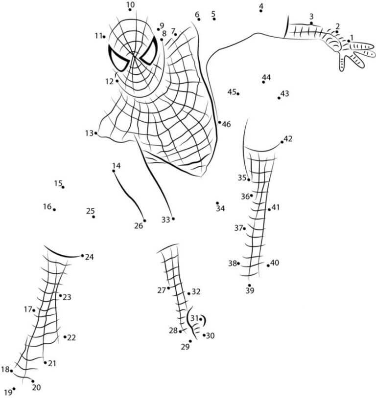 Bon Spiderman Coloriage Magique