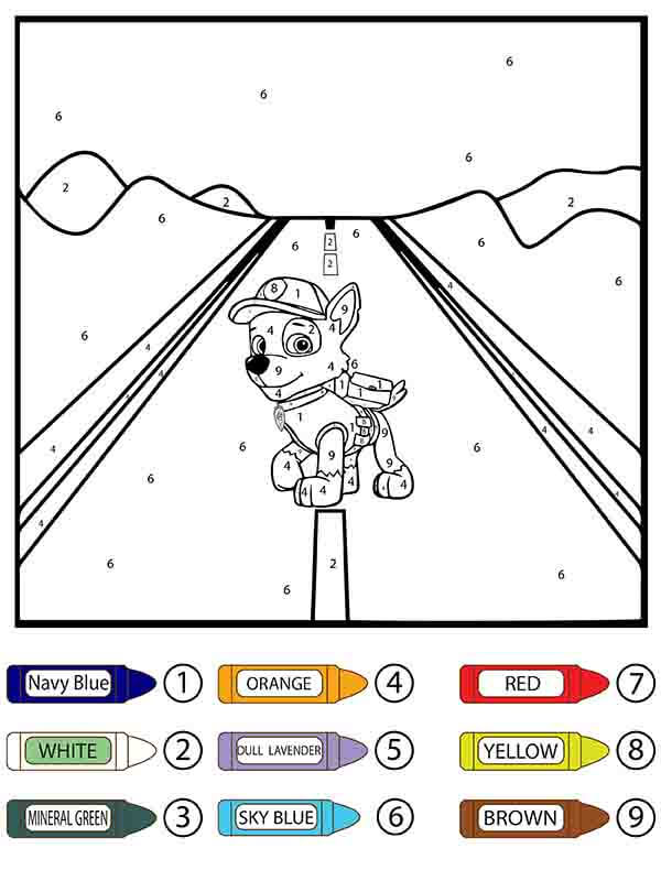 Rocky Coloriage Magique