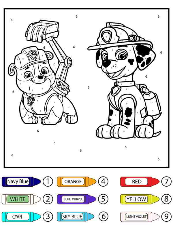 Ruben et Marcus Coloriage Magique