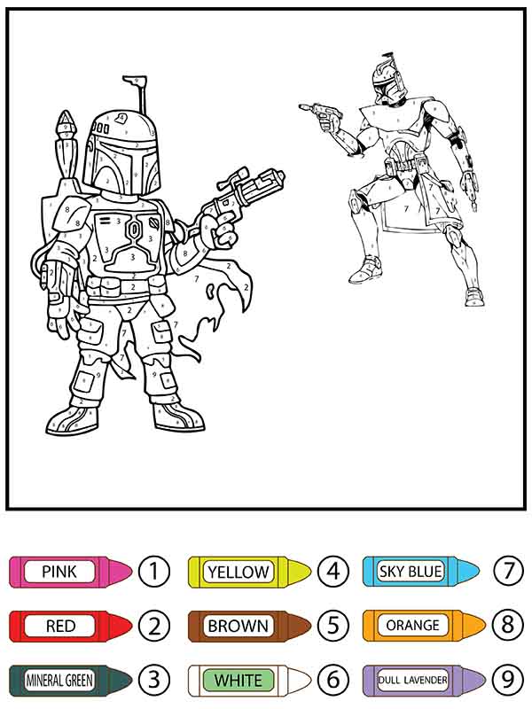 Combat de Dark Vador en Lego Coloriage magique