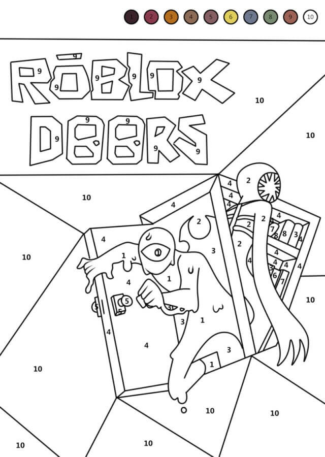 Doors Roblox Coloriage magique