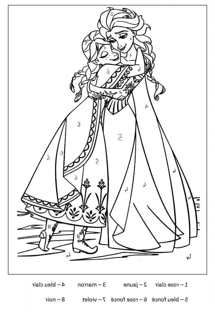 Coloriage Magique Elsa