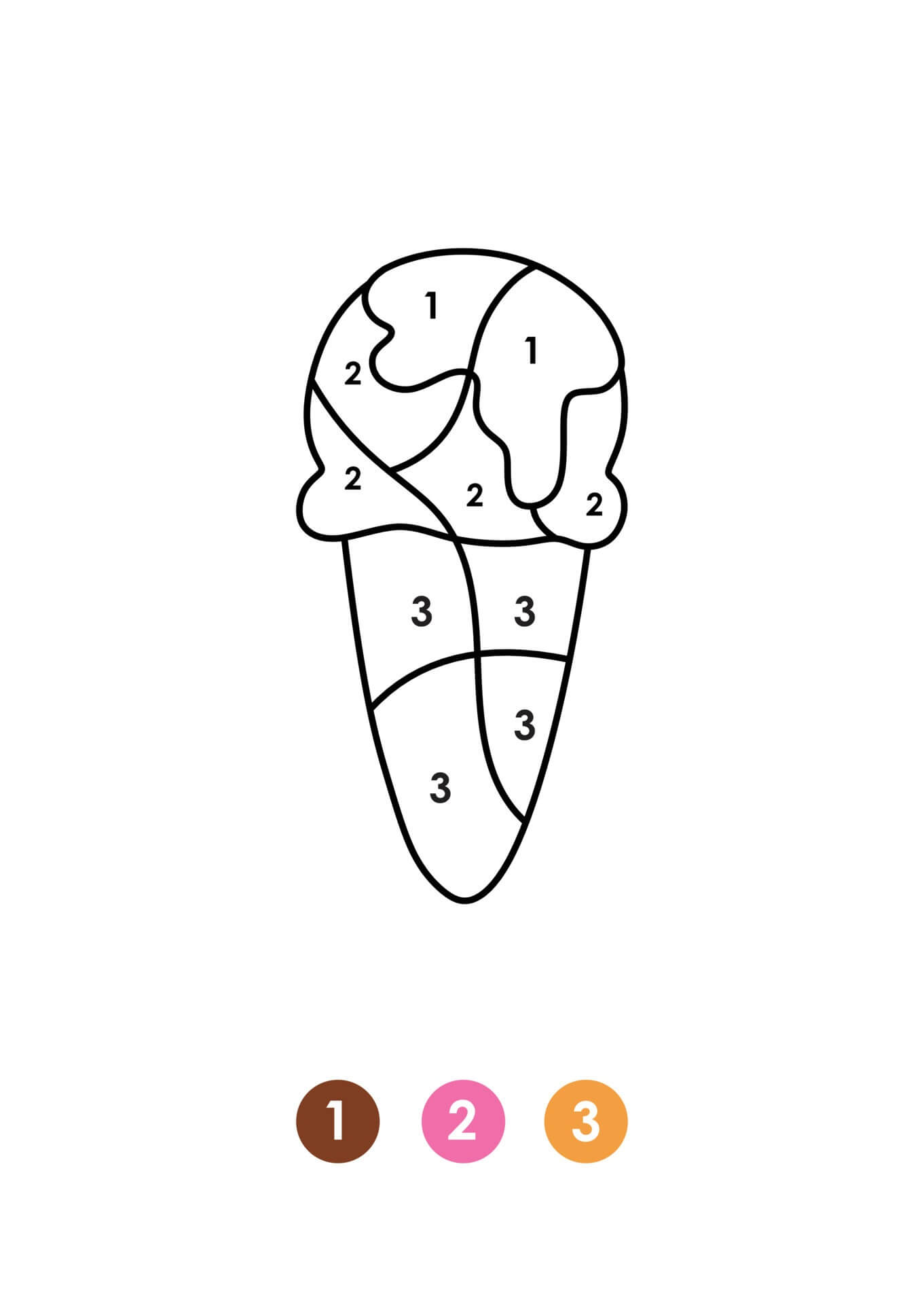 Glace gratuite coloriage magique
