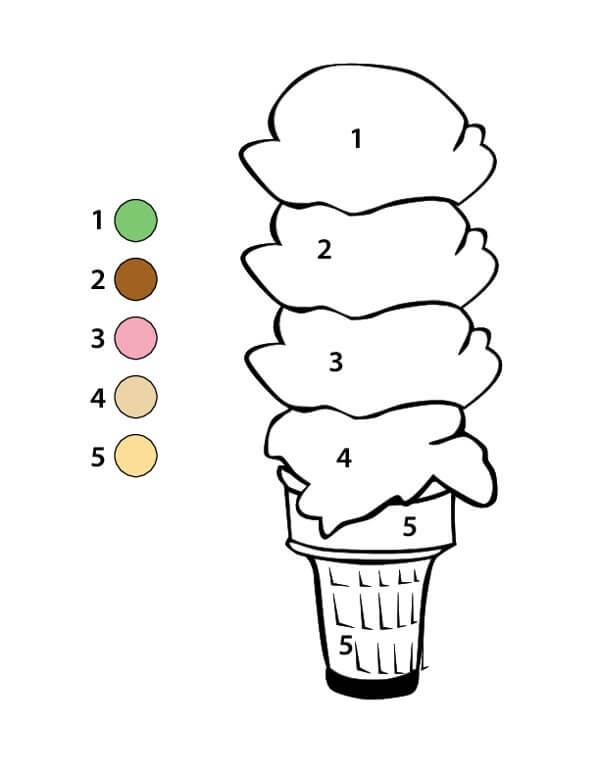 Glace incroyable coloriage magique