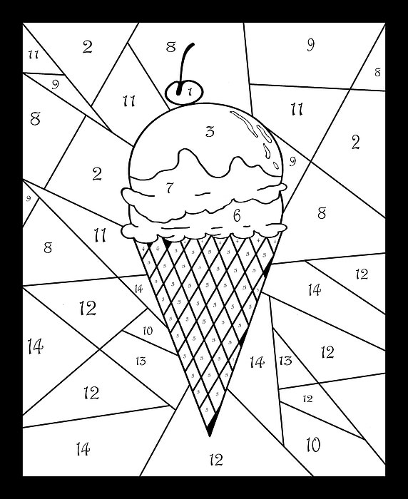 Glace Summer Yum coloriage magique