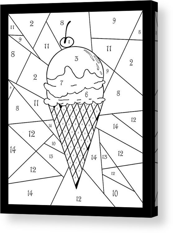 Images gratuites de crème glacée coloriage magique