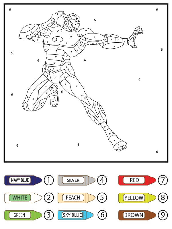 Coloriage Magique Iron Man