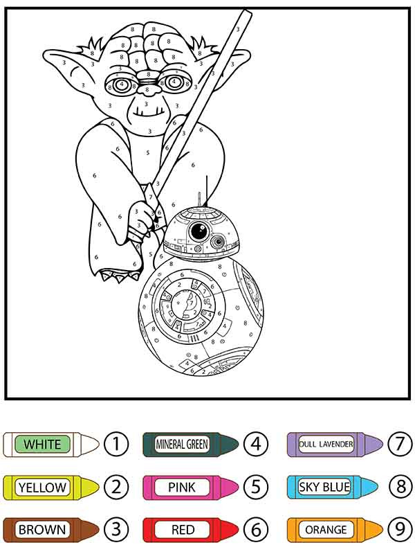 Lego de Star Wars Coloriage magique