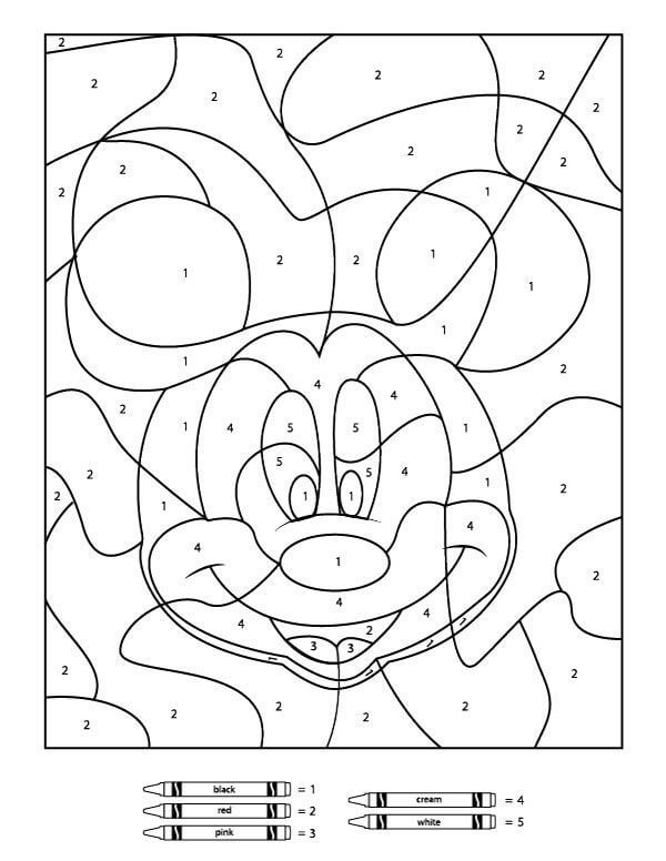 Mickey Mouse amusant coloriage magique