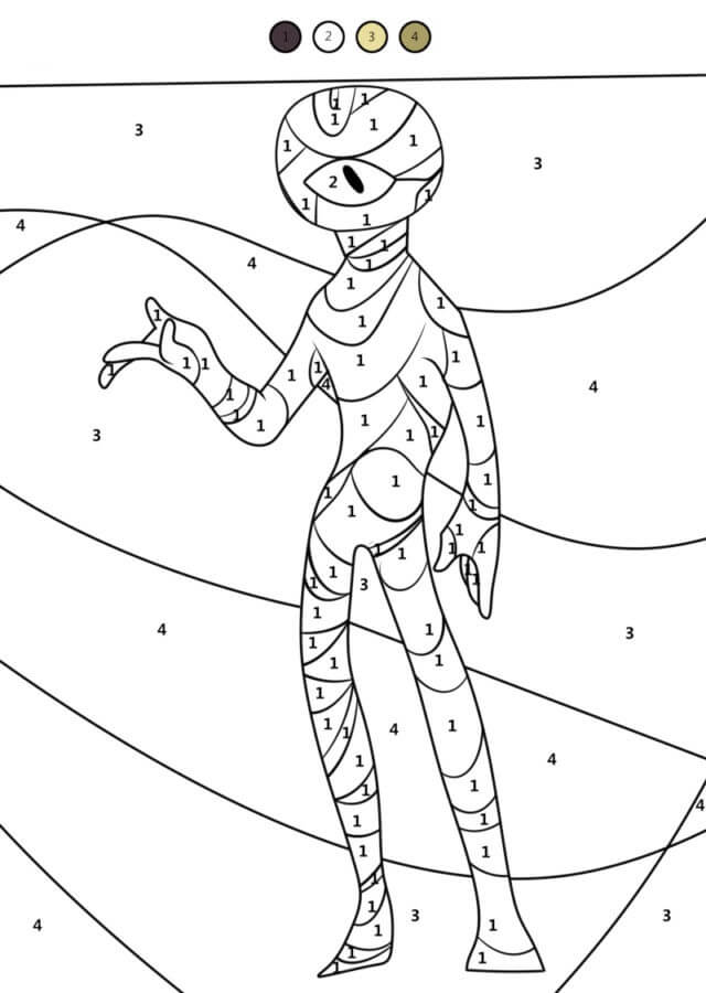 Monstre des Doors Roblox Coloriage magique