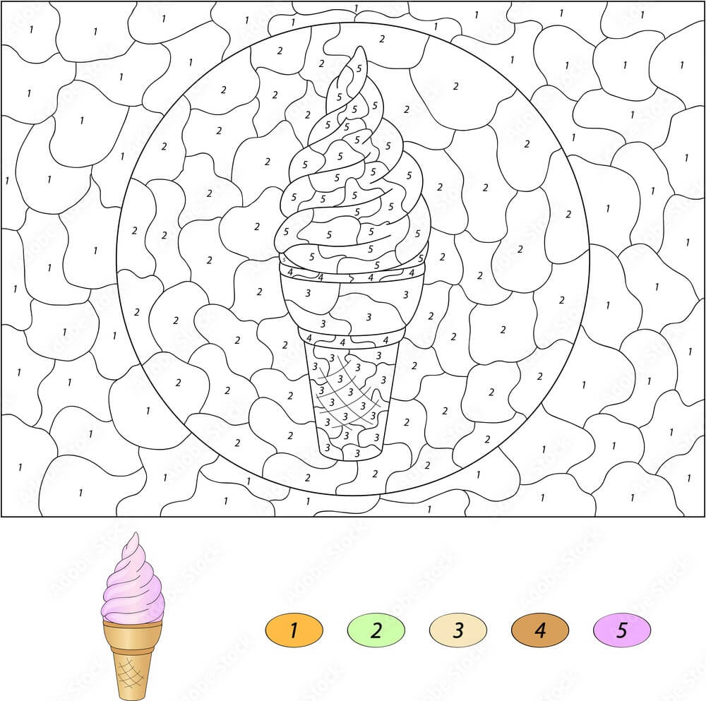 Photos gratuites de crème glacée coloriage magique