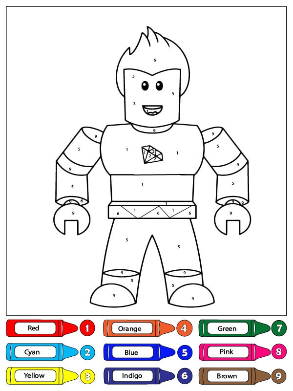 Roblox amusant Coloriage magique