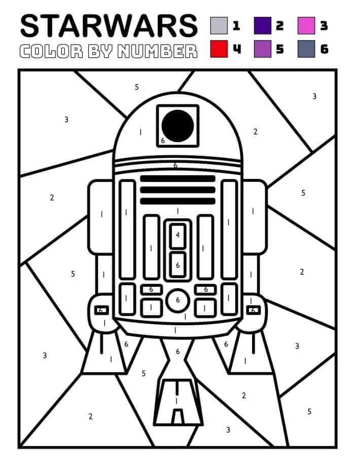 Robot cool Coloriage magique