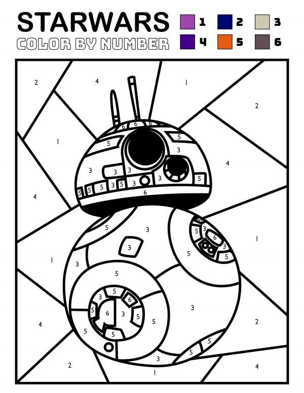 Robot dans Bébé Yoda Coloriage magique