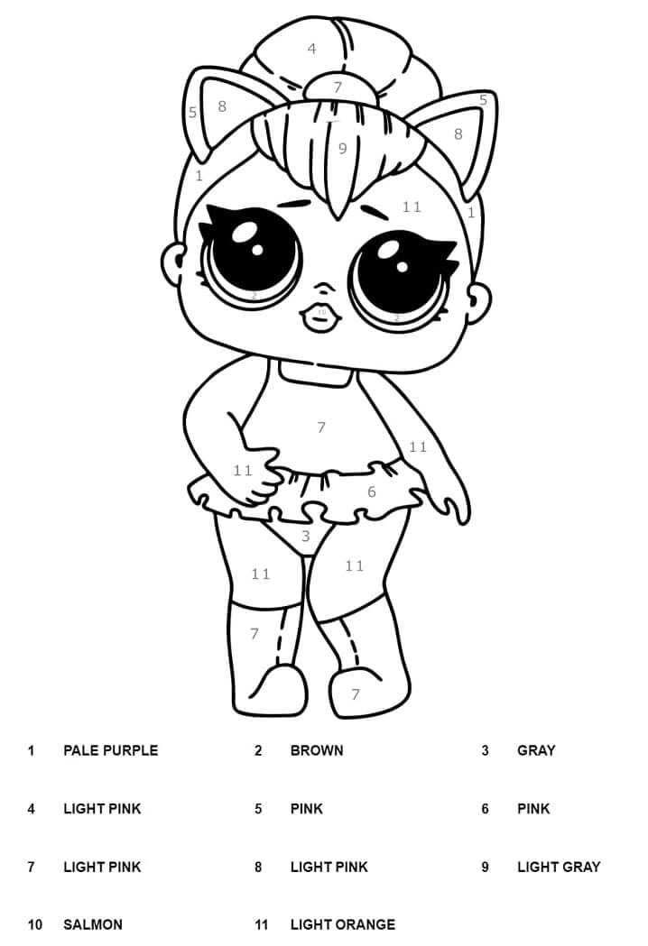 Adorable LOL Surprise Coloriage Magique