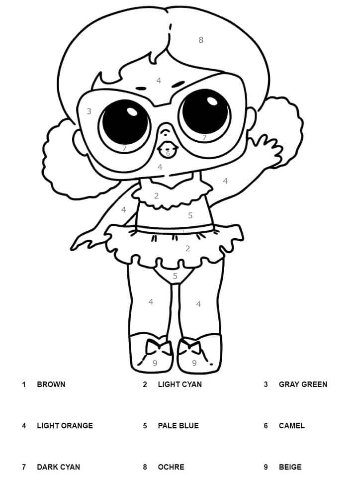 Belle surprise LOL Coloriage Magique