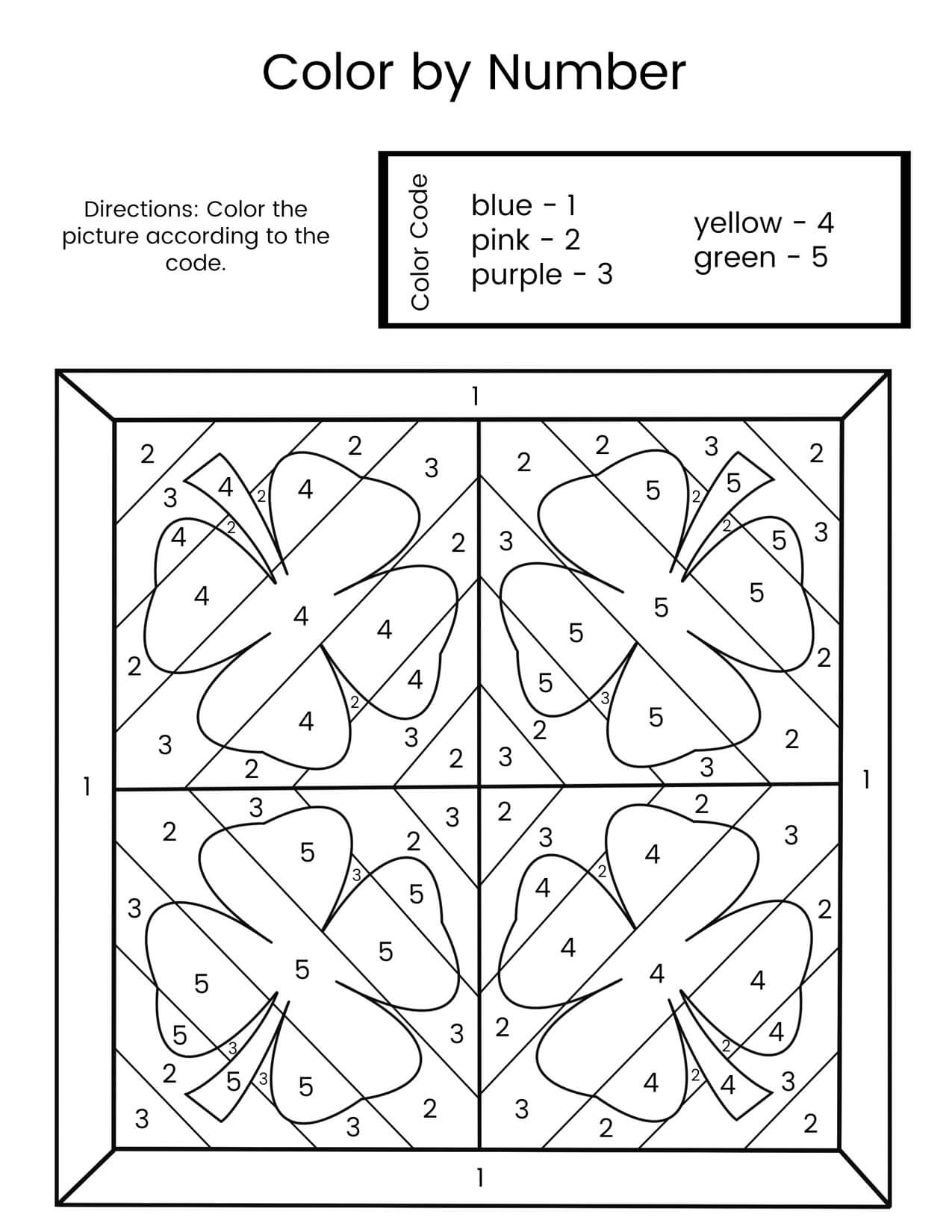 Bonne Saint-Patrick Coloriage Magique