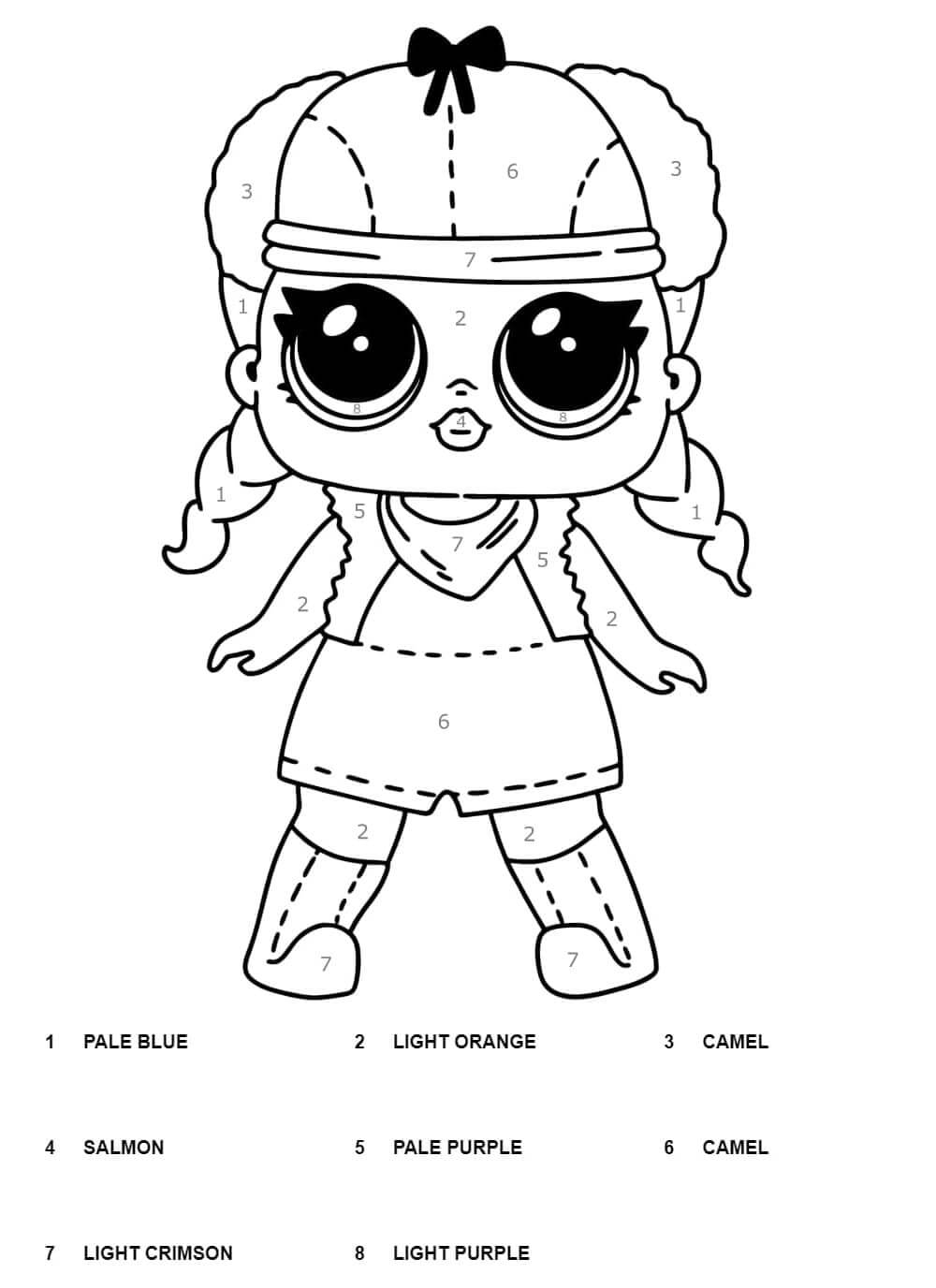 Douce LOL Surprise Coloriage Magique