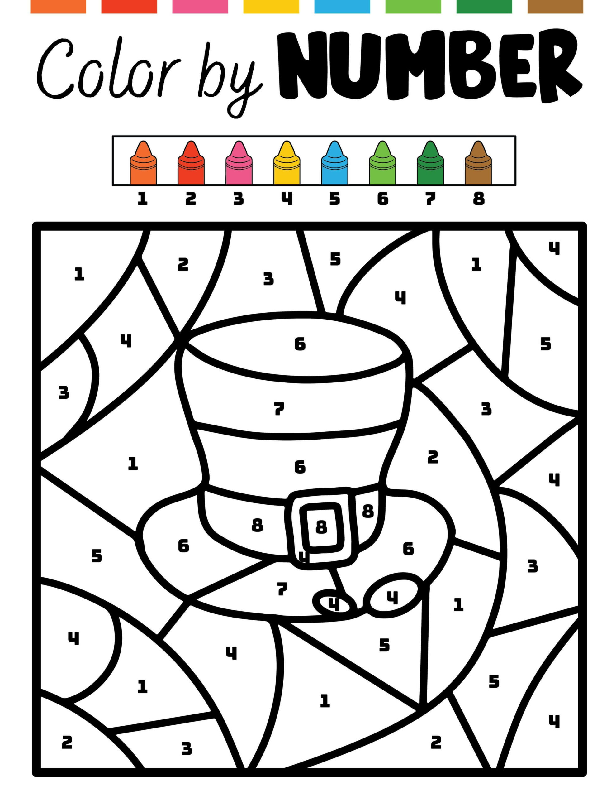 Grande Saint-Patrick Coloriage Magique