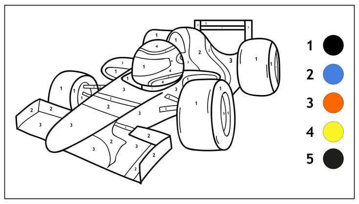 Hot Wheels de base Coloriage Magique
