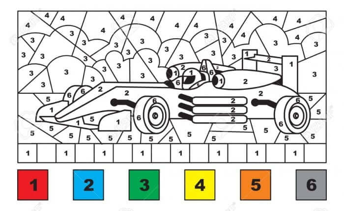 Hot Wheels normales Coloriage Magique