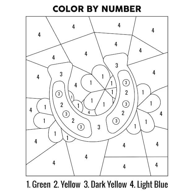 Idée gratuite pour la Saint-Patrick coloriage magique